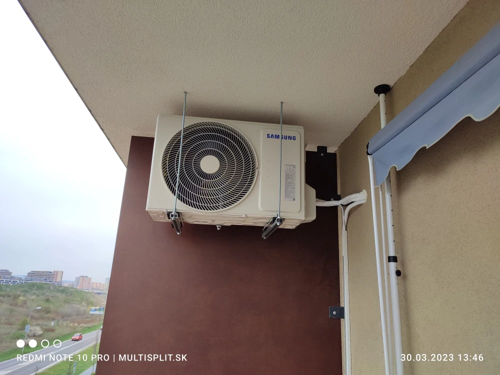 Montáž klimatizácie na predprípravu pre dve vnútorné jednotky 2-multi