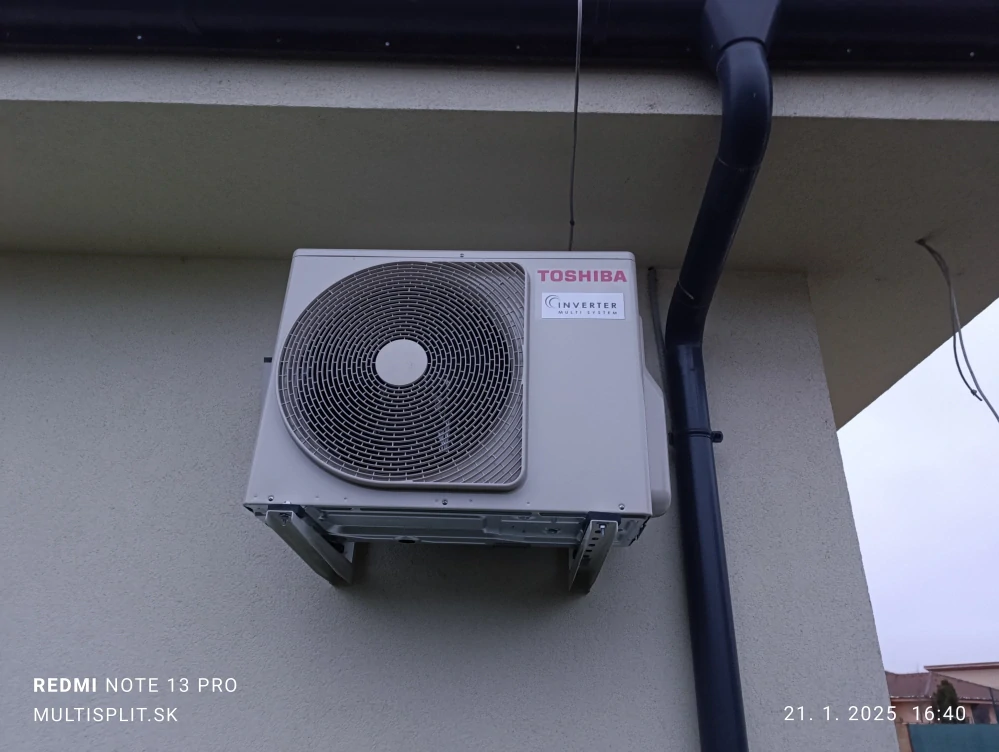 Montáž klimatizácie v Bratislave, pre dĺžku Cu rozvodov do 3 m medzi vnútornou a vonkajšou jednotkou