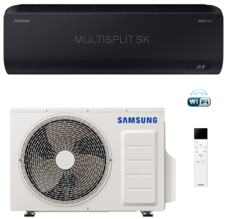 Klimatizácia Samsung WINDFREE AVANT S2 Black 2,5kW AR70F09C1ABNEU set