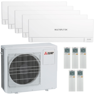 Klimatizácia Mitsubishi AY 5x 2,5kW multisplit + vonk.j. 10,2kW