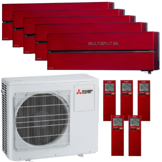 Klimatizácia Mitsubishi LN 5x 2,5kW multisplit + vonk.j. 10,2kW