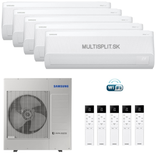 Klimatizácia Samsung WINDFREE Comfort S2 5x multisplit 2,5kW + vonk. j. 10kW