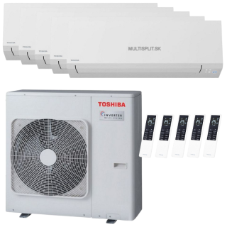 Klimatizácia Toshiba Shorai Edge white multisplit 5x 2,5kW vonkajšia 10kW